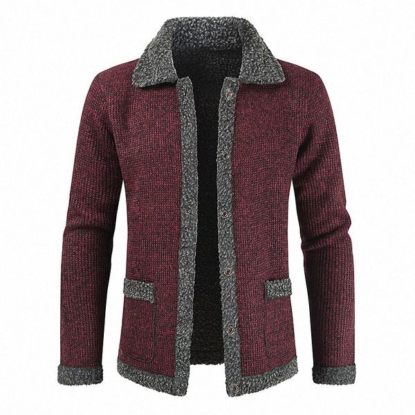 

men's cardigan sweater knitted color block stylish vintage style long sleeve regular fit sweater cardigans shirt collar fall winter blu, White;black