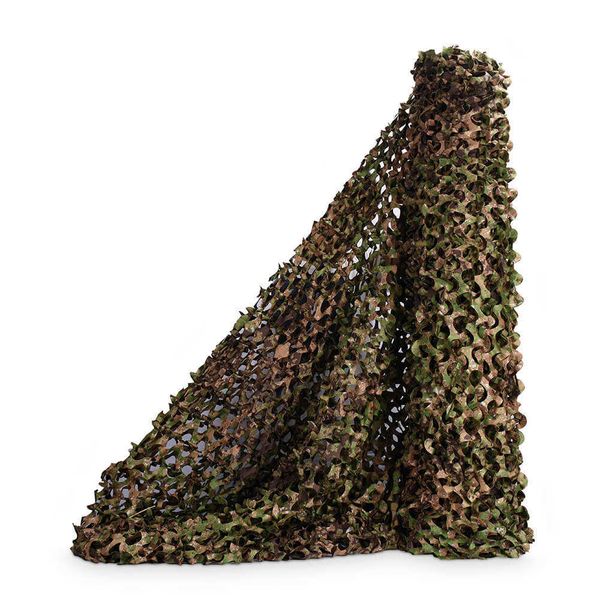 Camo Netting 1,5 * 2 3 4 5 6 7 8 9 10m Design Camuflagem Camuflagem Net Shade Torze Bulk Rolo De Caça Sunshade Camping Tiro Y0706