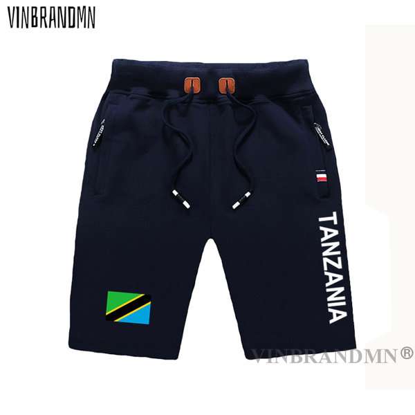 

men's shorts tanzania tanzanian mens beach man board flag workout zipper pocket sweat bodybuilding 2021 tza swahili, White;black