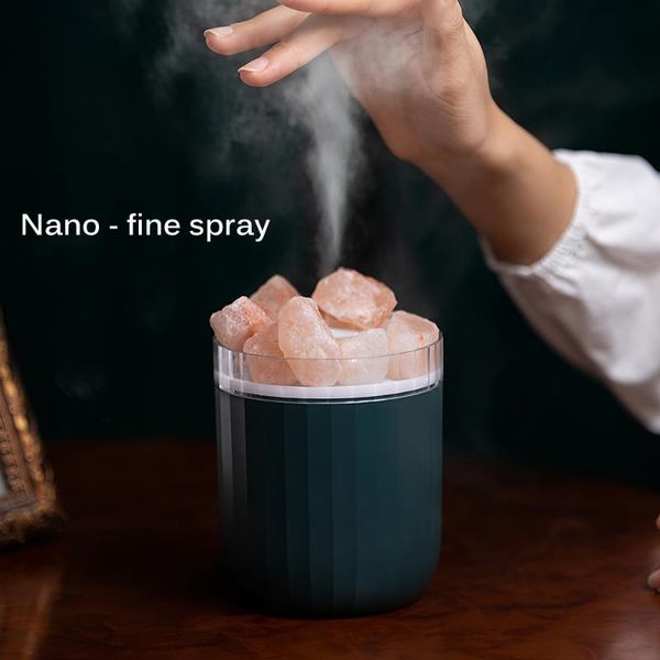 

wireless crystal humidifier usb rechargeable aroma diffuser battery powered with atmosphere lamp mist maker fragrance lamps