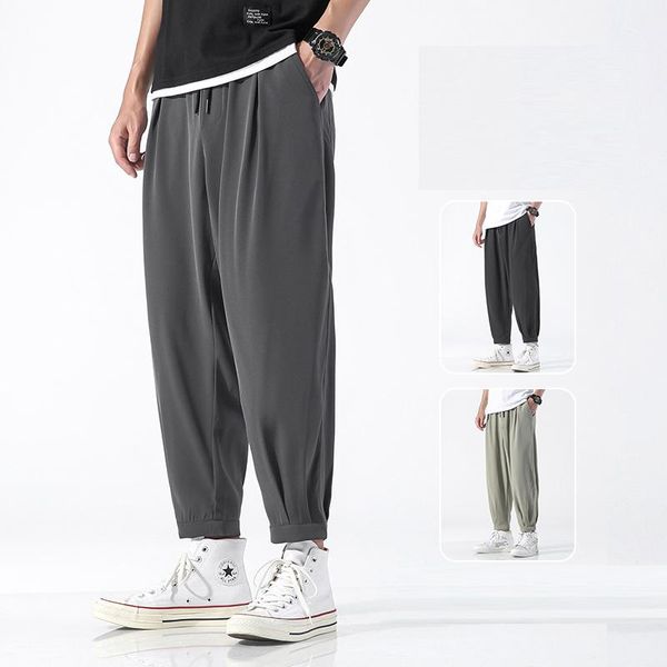 

men's harem pants joggers men 2021 autumn hip hop korean streetwear sweatpants trousers joggers male dropshipping, Black