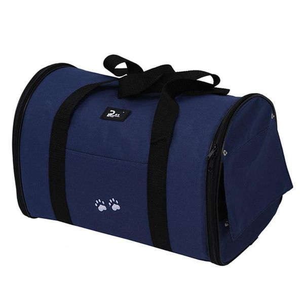 

dog car seat covers l pet cat puppy portable travel carrier tote bag crates kennel - darkÂ blue