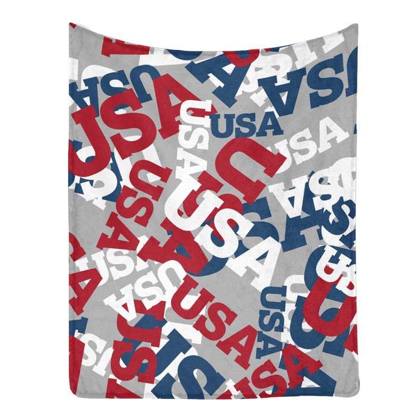 

sa pattern. national background comfortable and warm micro fleece blanket,50 x 60 inch daughter blanket