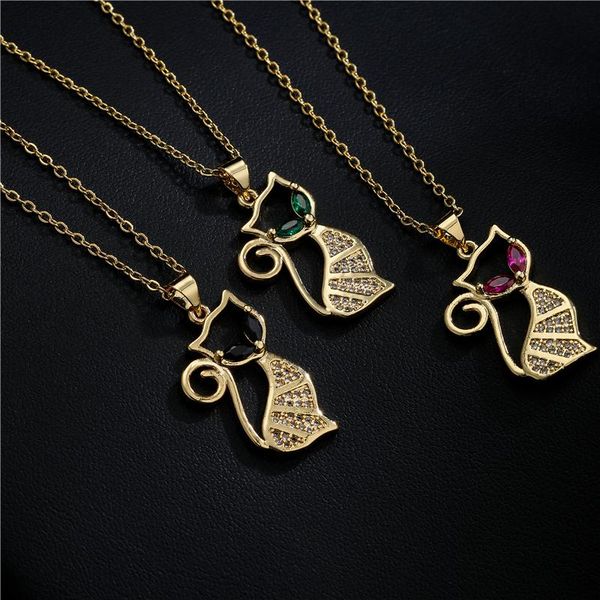 

pendant necklaces gold color 45cm o chain necklace fashion animal wholesale women wedding jewelry birthday gift, Silver