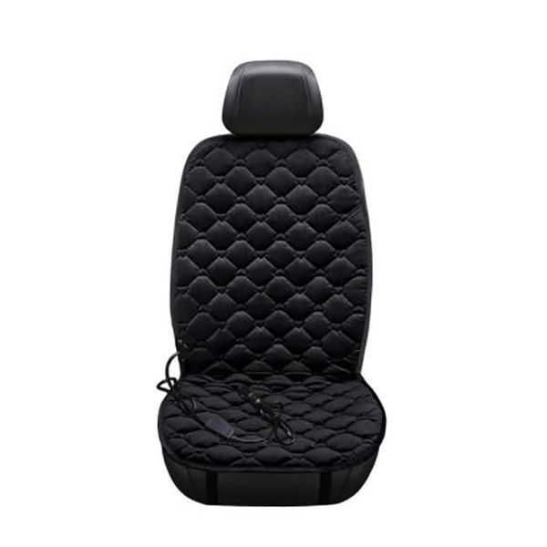 

seat cushions 12v heated car plush front cover cushion winter heater warmer control temperature electric heating pad, 1pcs