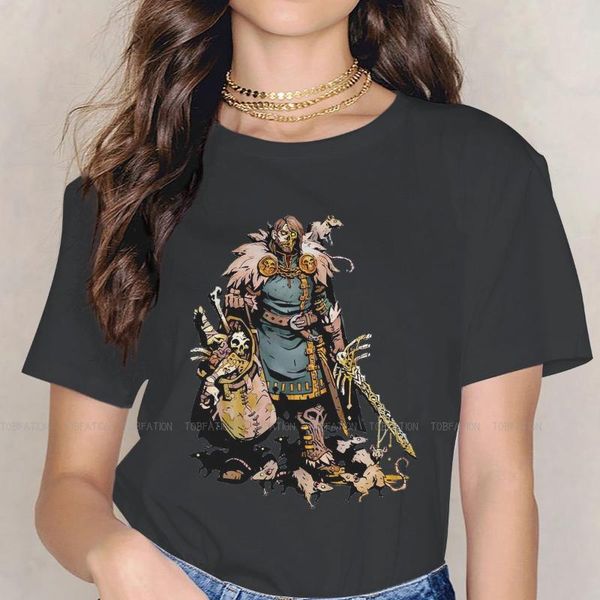 

women's t-shirt terror tshirt darkest dungeon splatter gradient game girls graphic 5xl o-neck female t shirt funny fashion gift, White