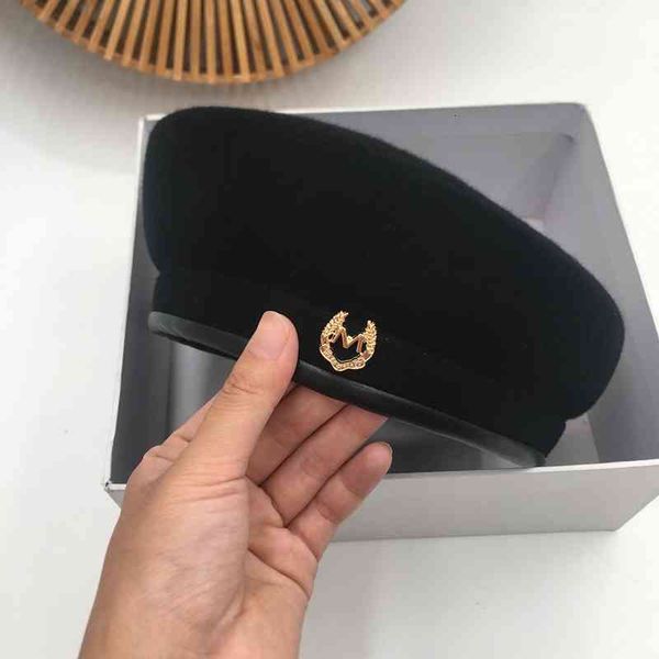 

berets about the wool beret for women painter fashionable hat japanese leisure socialite pumpkin wrapping edge prqo, Blue;gray