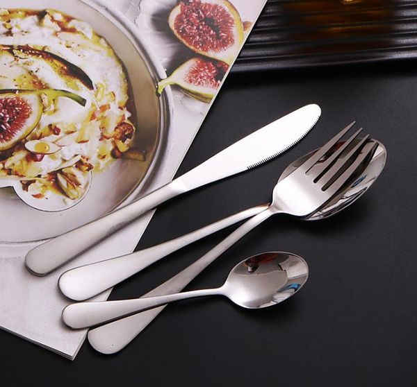 2021 Jantar Definir Dinnerware 5 Piece Talheres Definidos Cutelaria De Aço Inoxidável Set Atacado Faca De Sobremesa Colher Fork Ship Rápido