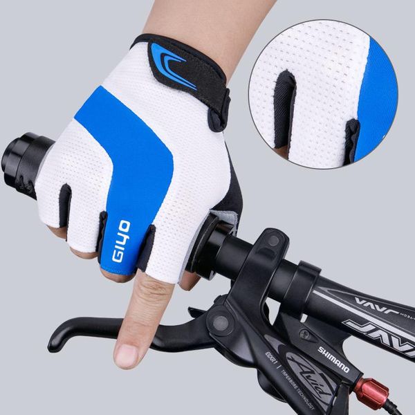 

cycling gloves ly anti slip absorbing padded breathable half finger accessories for men/women, Black