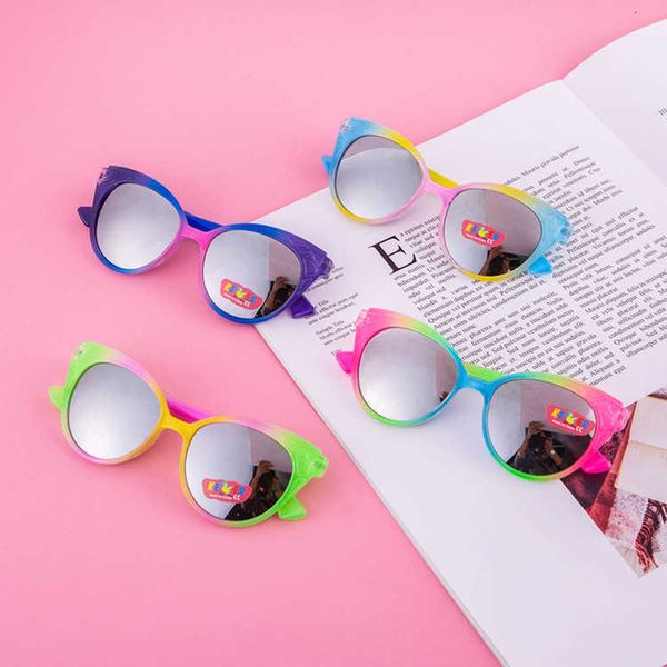 

new children fashion sunglasses color lenses baby glasses, Blue
