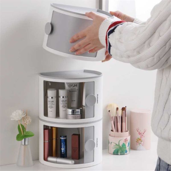 

deskcosmetic organizer bathroom multifunctional storage box home wall-mounted makeup drawer toilet waterproof paper holder boxes & bins
