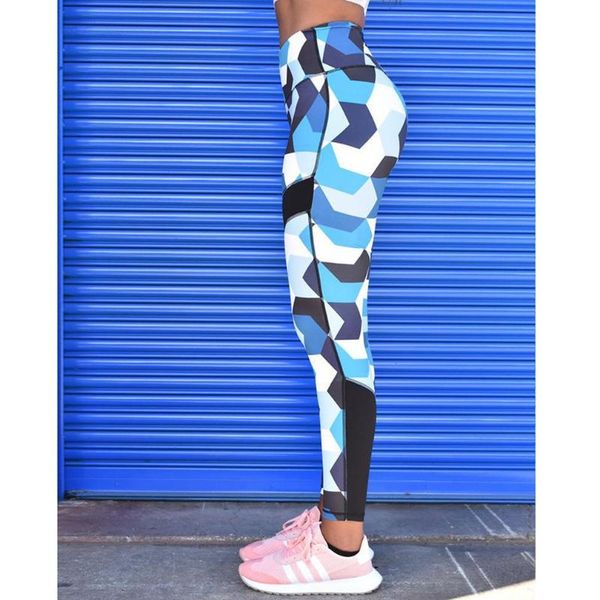 

yoga outfit women high waist leggings hips push up fitness legging 3d digital printed slim ankle-length pants sportswear trousers