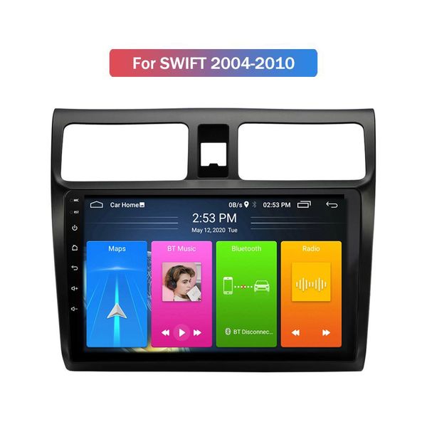 2 DIN 9-дюймовый Android автомобиль DVD-плеер стерео видео для Suzuki Swift 2004-2010 с WiFi GPS BT Radio MP5 Audio System