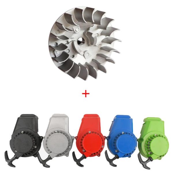 

pedals full color aluminum pull starter for 2 stroke 47cc 49cc engine mini moto dirt bike pocket gas scooter atv quad motorcycle