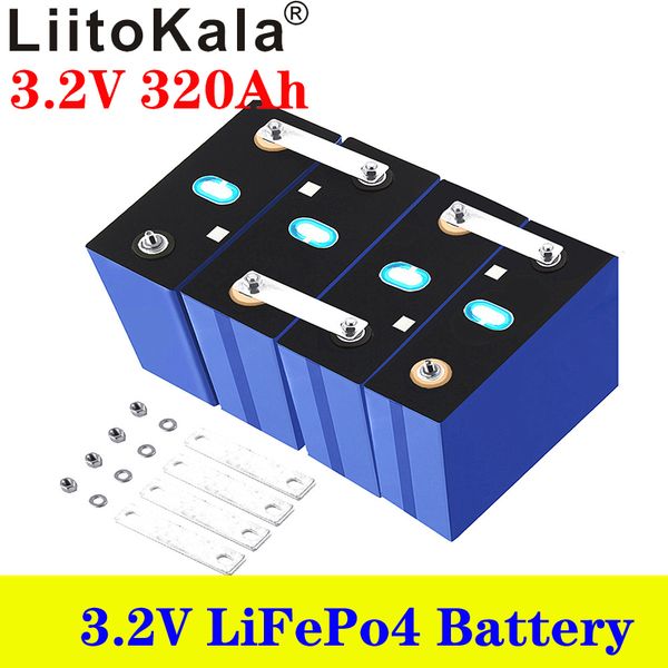 

4pcs liitokala lifepo4 3.2v 320ah batteries for 12v battery home solar storage, with bus