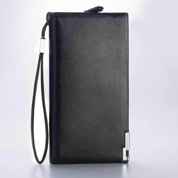 

baellerry men's business long bag multi-function handbag zipper clutch buckle multi-card casual socrk