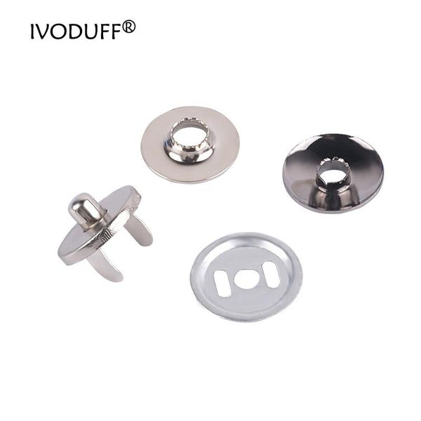 

bag parts & accessories 10x 18mm metal magnet buttons magnetic rivet stud purse snap clasps closure buckle fastener for handbag wallet cloth, Black