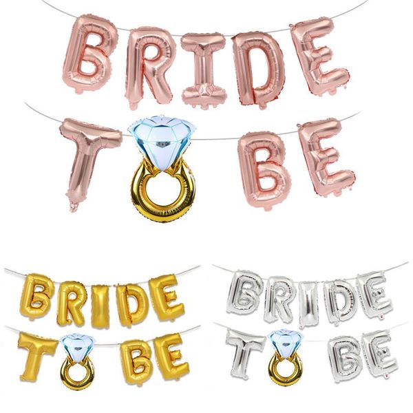 

party decoration bride to be foil balloons wedding inflatable helium ballon engagement banner decor marrige accessories supplies