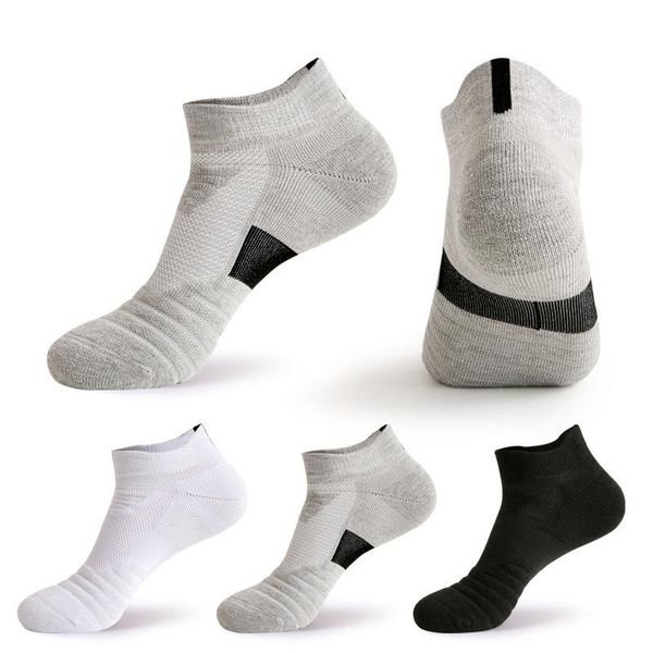 

sports socks arrival 1 pairs cycling sport for men set good quality cotton football basketball sock, Black