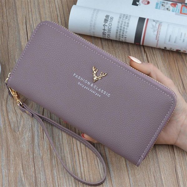 

wallet women quality female purse pu leather long black pink blue green gray famous brand designer, Red;black
