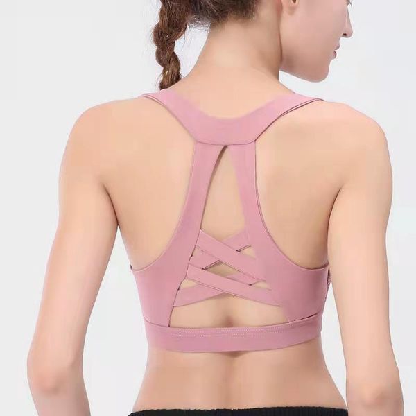 

yoga outfit sports bra absorption fitness cross back exercise running walking vest underwear