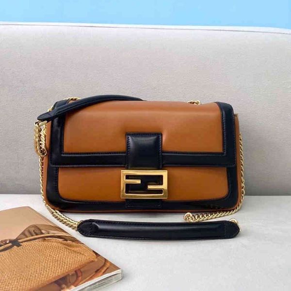 

handbags daunderarm women autumn and winter color matching soft leather small square 2021 double chain women's crossbar club zmm