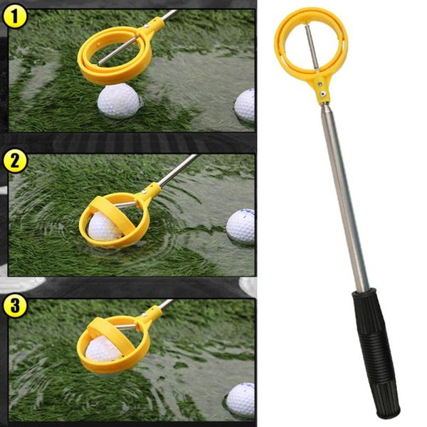 

golf ball retriever portable pick up tools automatic locking scoop picker accessories training aids