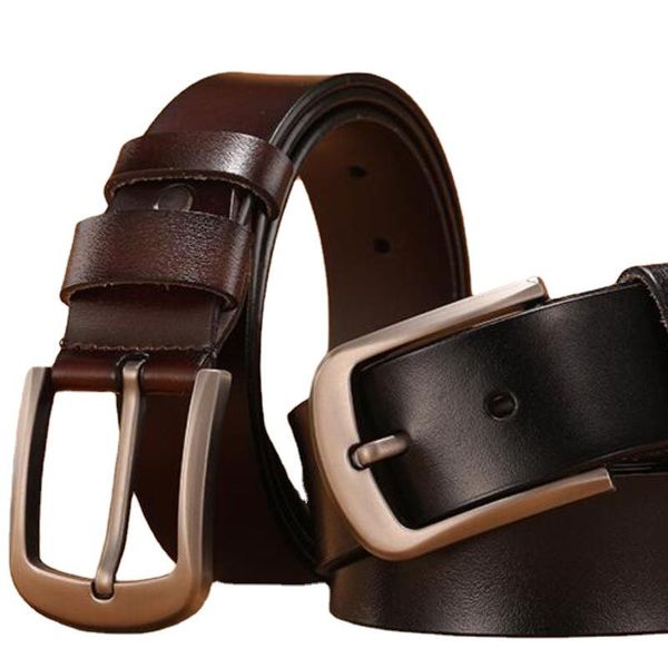 

belts needle buckle style leisure men's belt jeans wide designer men 3.7cm mens, Black;brown
