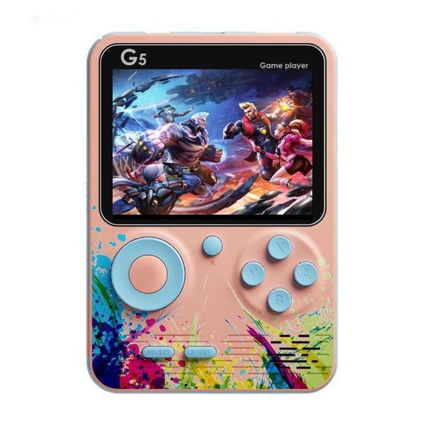 

portable game players video consoles 500 retro games in 1 av out two player gamepads rechargeable battery for kids gift