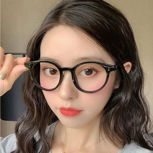 

fashion sunglasses frames vintage light black round eyewear frame women retro eye glasses men clear lens spectacles eyepiece shades