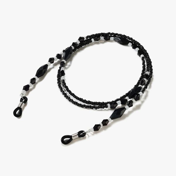 

sunglasses frames fashion black beaded reading glasses chain women cords neck strap rope masks chains, Silver