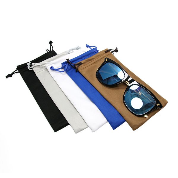 

glasses bag cotton fiber sunglasses bag white black gray 8 x 19cm 211155