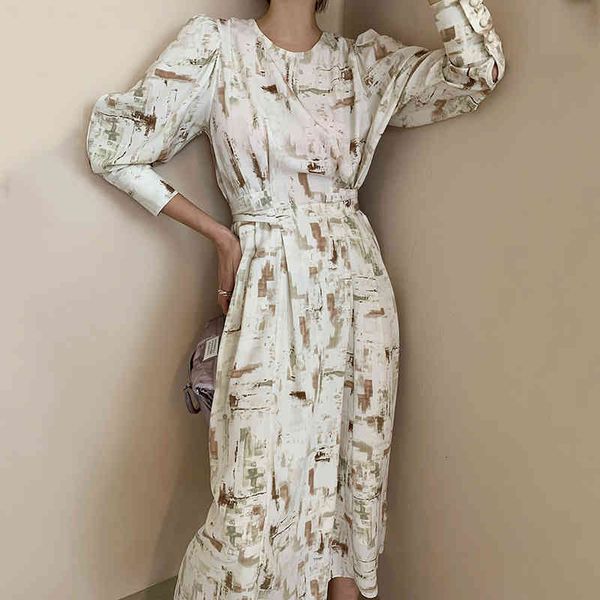 

dresses elegant ladies office spring fashion print women slim midi vestidos ol autumn es wqoe 5rkx, Black;gray