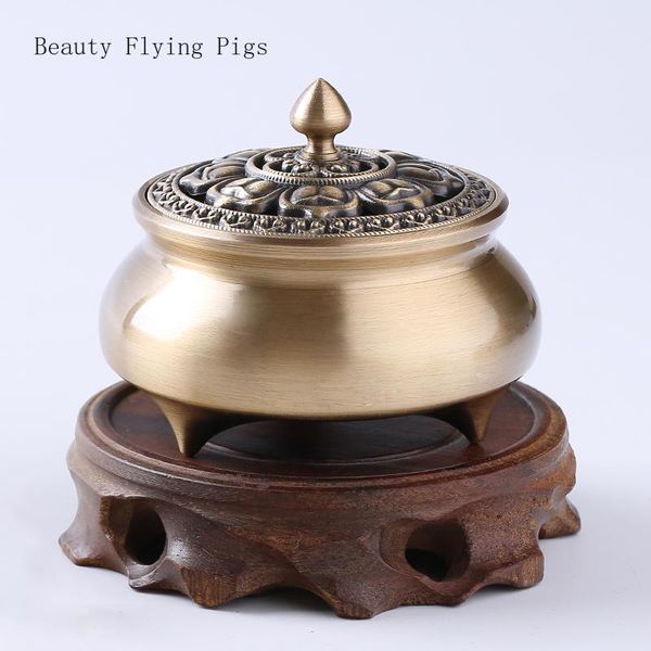 

fragrance lamps direct selling products pure copper incense burner home indoor antique sandalwood furnace for buddha agar stove decoration