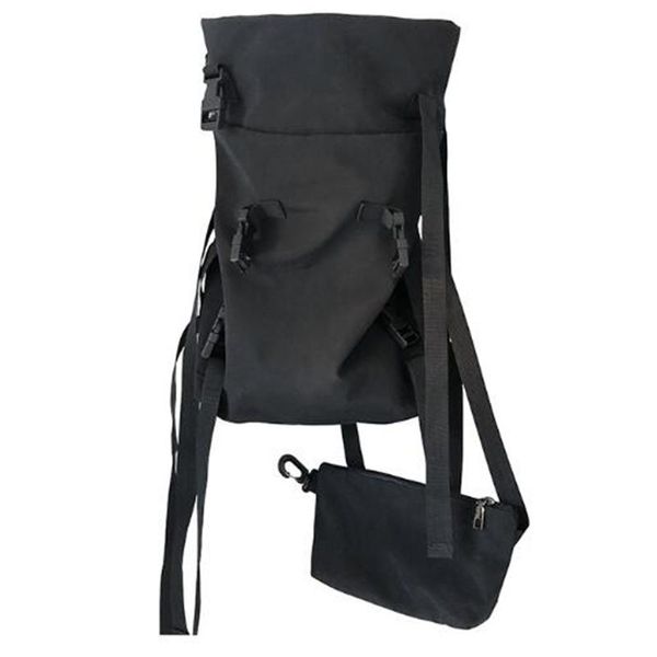 

backpack asds-big hip-hop men's travel bags black large capacity outdoor sports bag