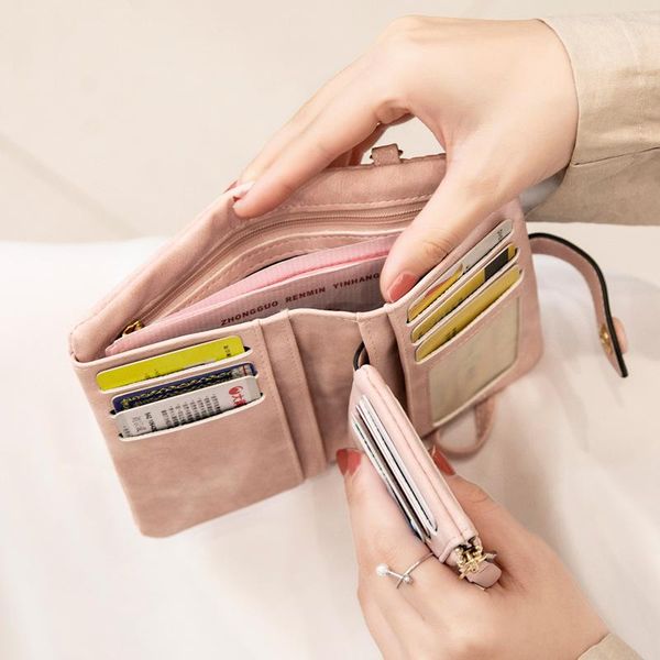 

wallets crocodile short wallet women korean cute student purse folding, Red;black