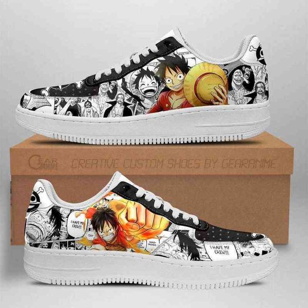 

diy anime fan sneakers manga shoes gift idea men's lightweight running casual knit breathable, Black