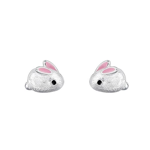 

stud lovely vivid 3d white earrings cute animal earing women girls geometric jewelry funny earings, Golden;silver