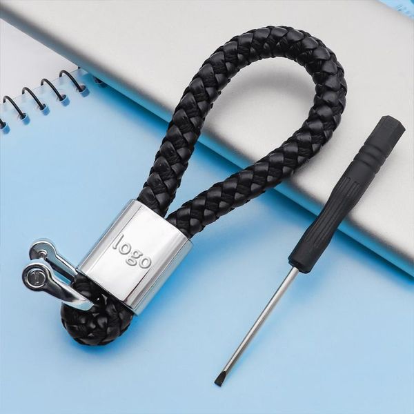 

keychains metal 3d logo keychain braided rope personalized fashion car key+screwdriver for lada-granta xray vesta xcode 4x4 vision concept, Silver