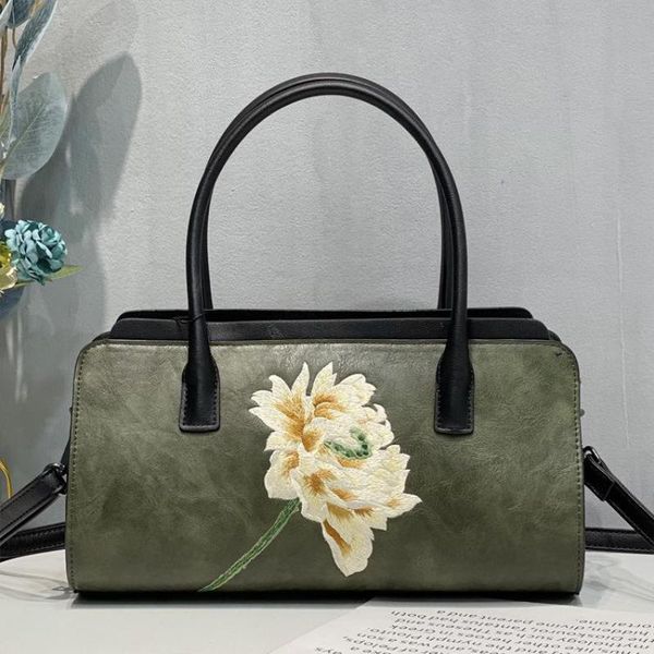 

evening bags johnature exquisite embroidery women leather bag retro chinese style cheongsam handbag versatile floral ladies shoulder
