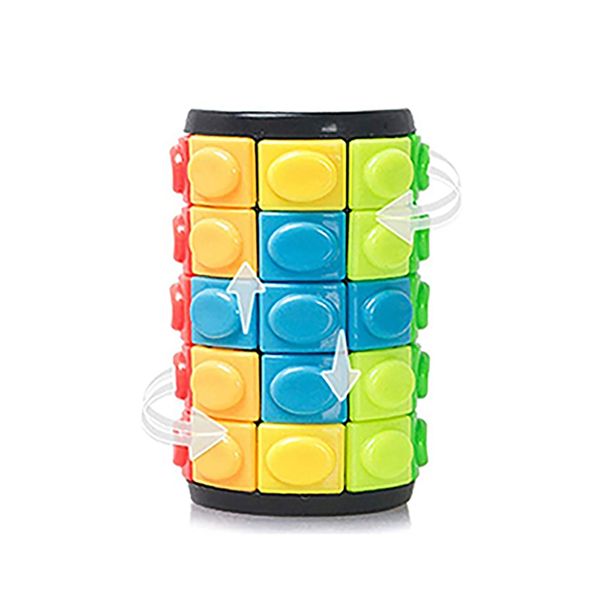 

Rptate & Slide 3D Puzzle Magic Cube Tangram Fidget Toys Antistress Slide 5 Layers IQ Fit Cognitive Educational Games Chirstmas Gift for Kids Adults Baby Boys Girls