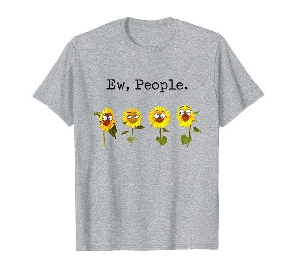 

sunflower ew people funny hippie t-shirt, White;black