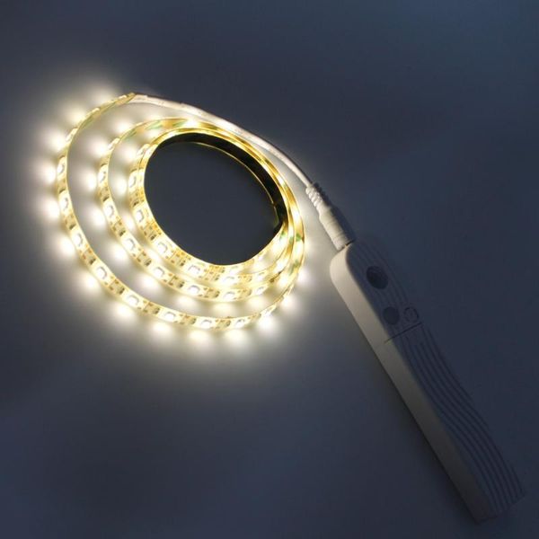 

strips pir motion sensor 1m/2m/3m/4m/5m led light strip 5v usb charge 60leds/m waterproof flexible cabinet mirror lamp