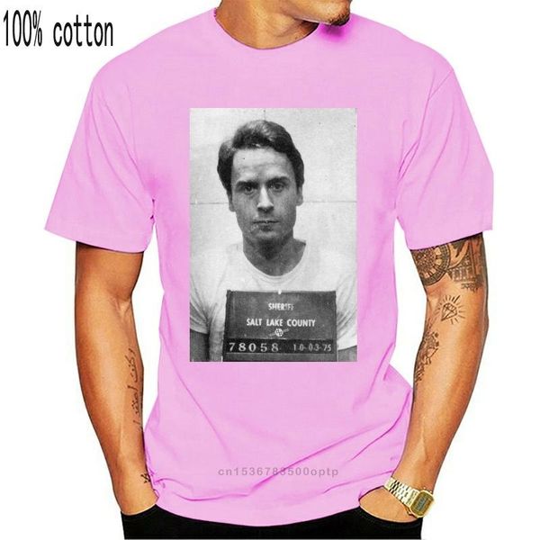 

men's t-shirts boardrippaz t shirt ted bundy mugs manson dahmer serial killer serienmorder 100% cotton short sleeve o neck tee shir, White;black