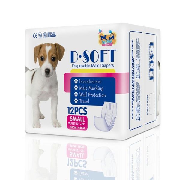 

dog apparel pet diapers male soft disposable super absorbent 12 pcs/bag