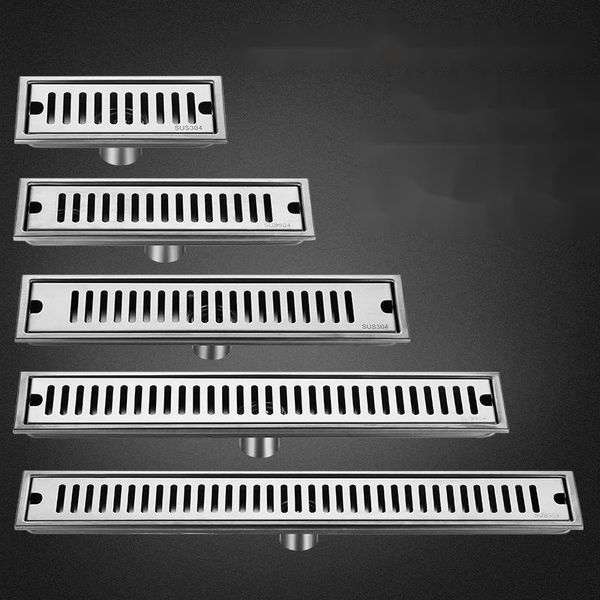 

other bath & toilet supplies 1set stainless steel floor drain bathroom shower long drainage cover side deodorant