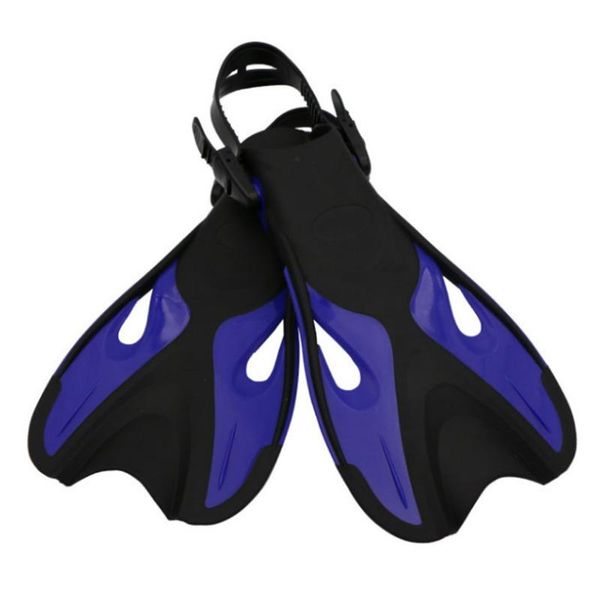 

flippers floating swimming fins for snorkeling pins- black or blue diving masks