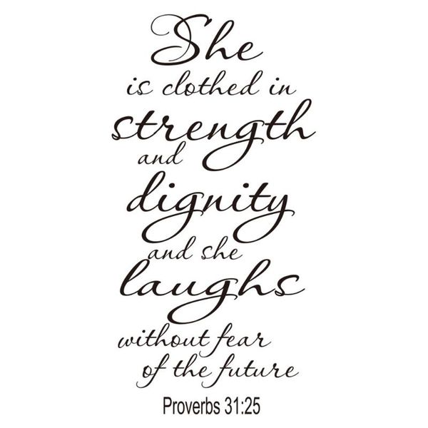 

wallpapers proverbs 31:25 wall art decal scripture bible verse decals