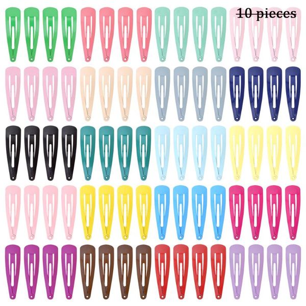 

hair accessories 10 //30/set clips for children cute drop-shaped side clip color metal bb baby, Slivery;white