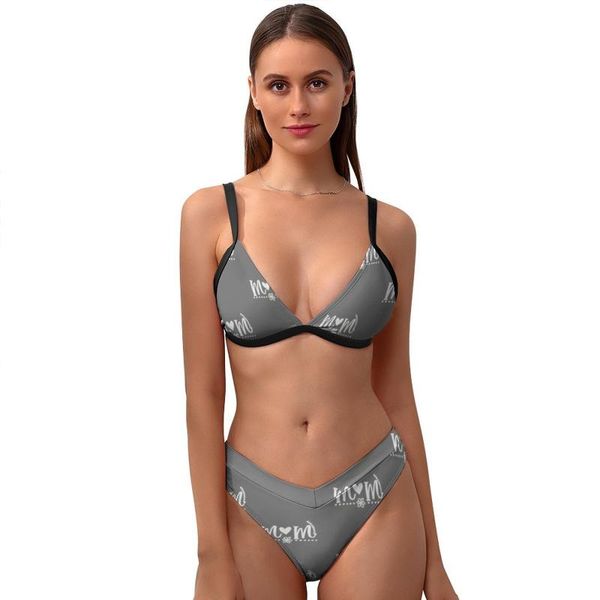 

one-piece suits mom bikini swimsuit adjustable colorful swimwear festival teen whole sale two piece bathing suit